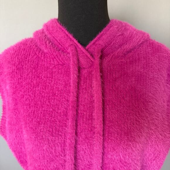 Melissa Nepton pink sleeveless hooded sweater - Birdie - vest - magenta - size S - Picture 10 of 10